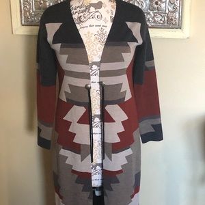 Pendleton Merino Wool Long Cardigan  Size S